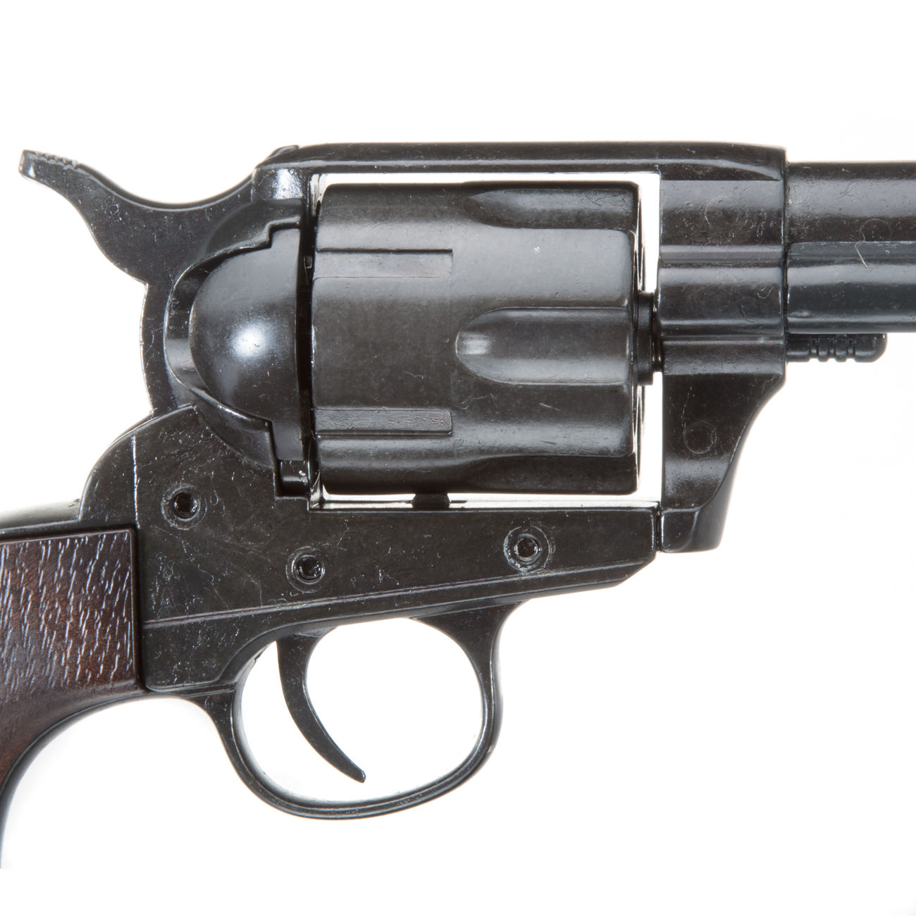 Deko Revolver schwarz/holz inkl. Patronen Bild 1