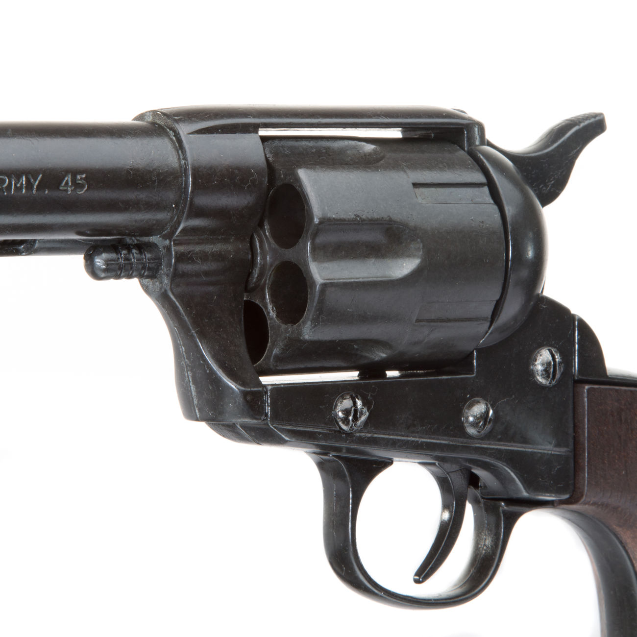 Deko Revolver schwarz/holz inkl. Patronen Bild 1