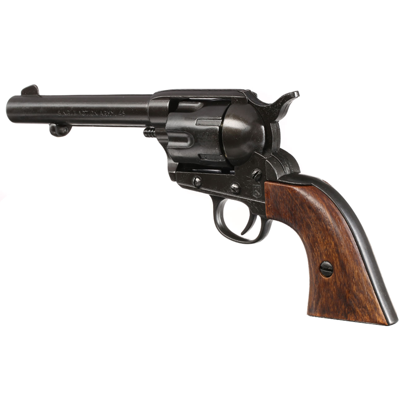 Deko Revolver schwarz/holz inkl. Patronen Bild 2