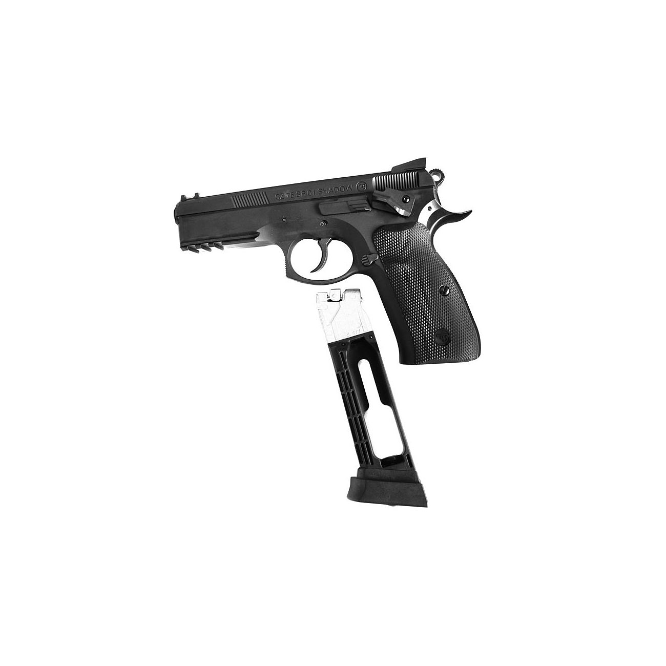 ASG CZ 75 SP-01 Shadow CO2 Luftpistole 4,5mm BB Non Blowback schwarz Bild 4
