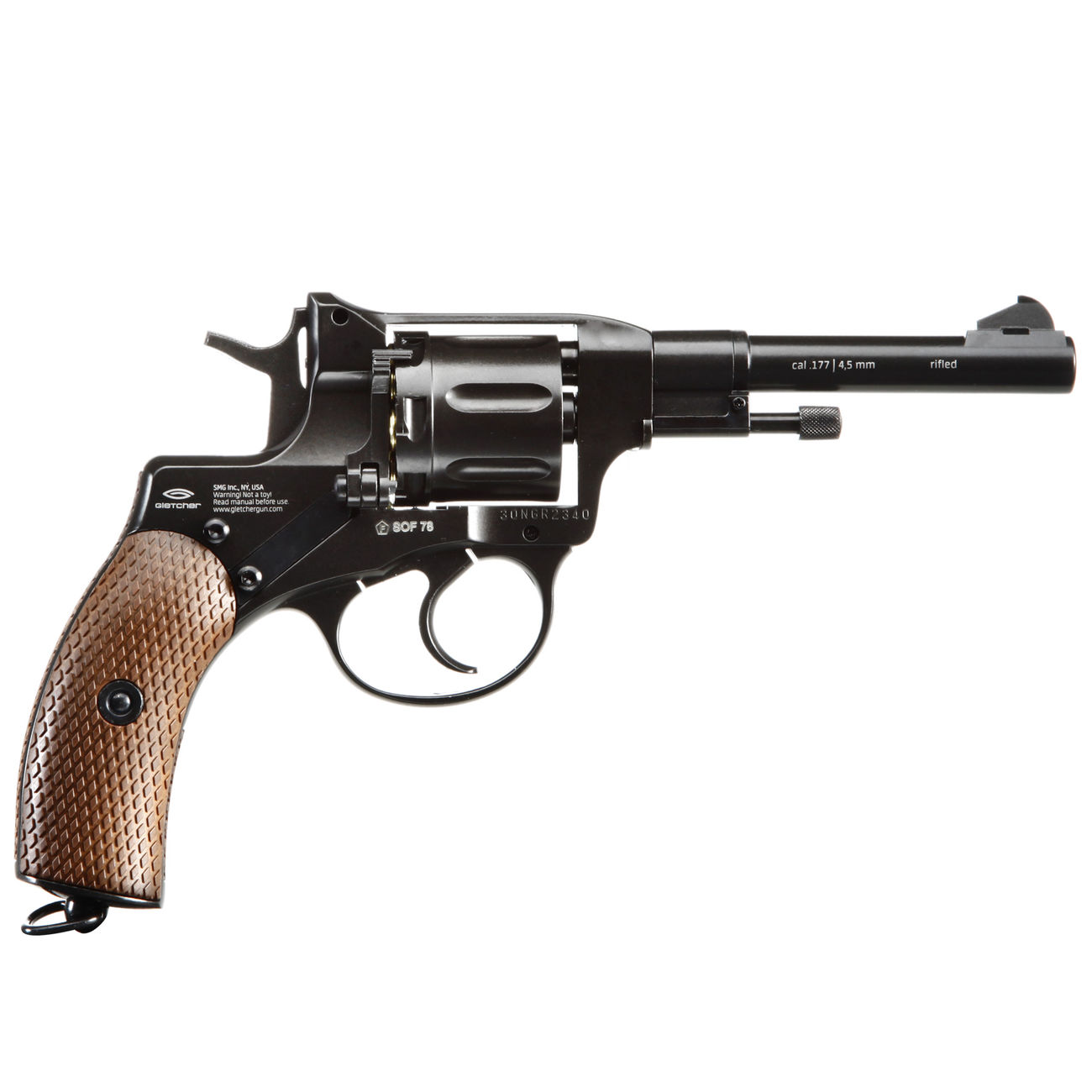 Gletcher CO2 Revolver NGT-R Kal. 4,5mm Diabolo schwarz Bild 1
