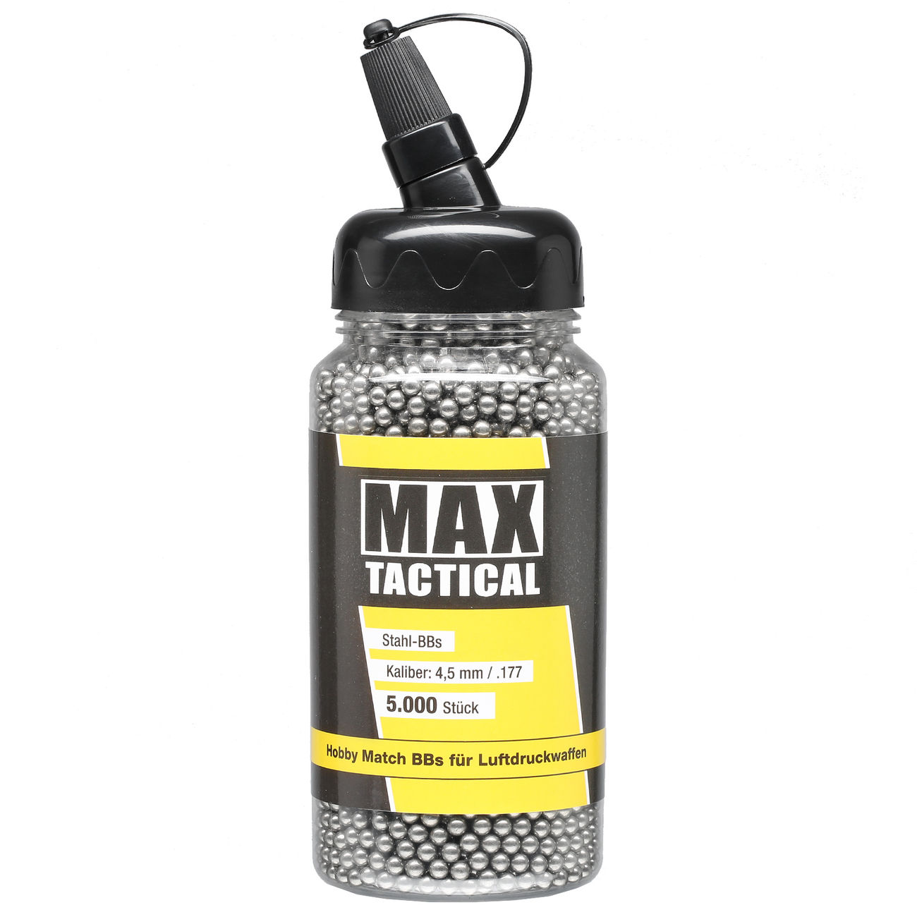 Max Tactical Stahl-BBs Kal. 4,5 mm 5000er Schnelllader