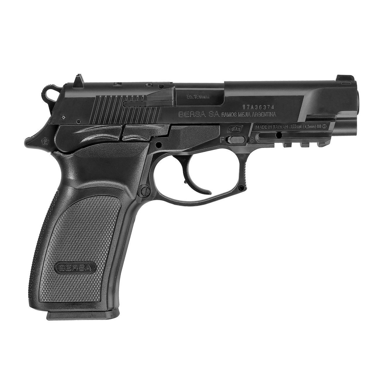 Bersa Thunder 9 Pro CO2 Luftpistole Kal. 4,5mm BB schwarz Bild 4