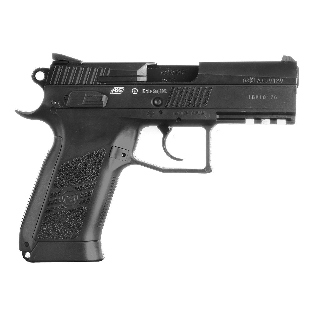 ASG CZ 75 P-07 Duty CO2 Luftpistole Kal. 4,5mm BB Blowback schwarz Bild 3