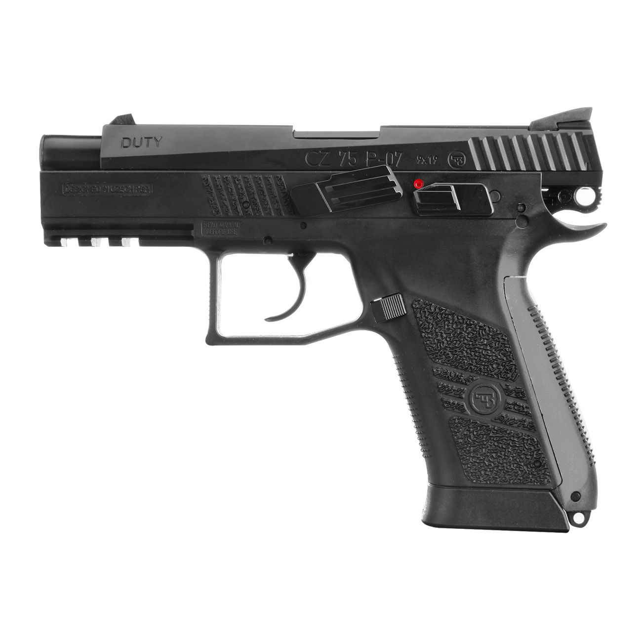 ASG CZ 75 P-07 Duty CO2 Luftpistole Kal. 4,5mm BB Blow Back schwarz Bild 6