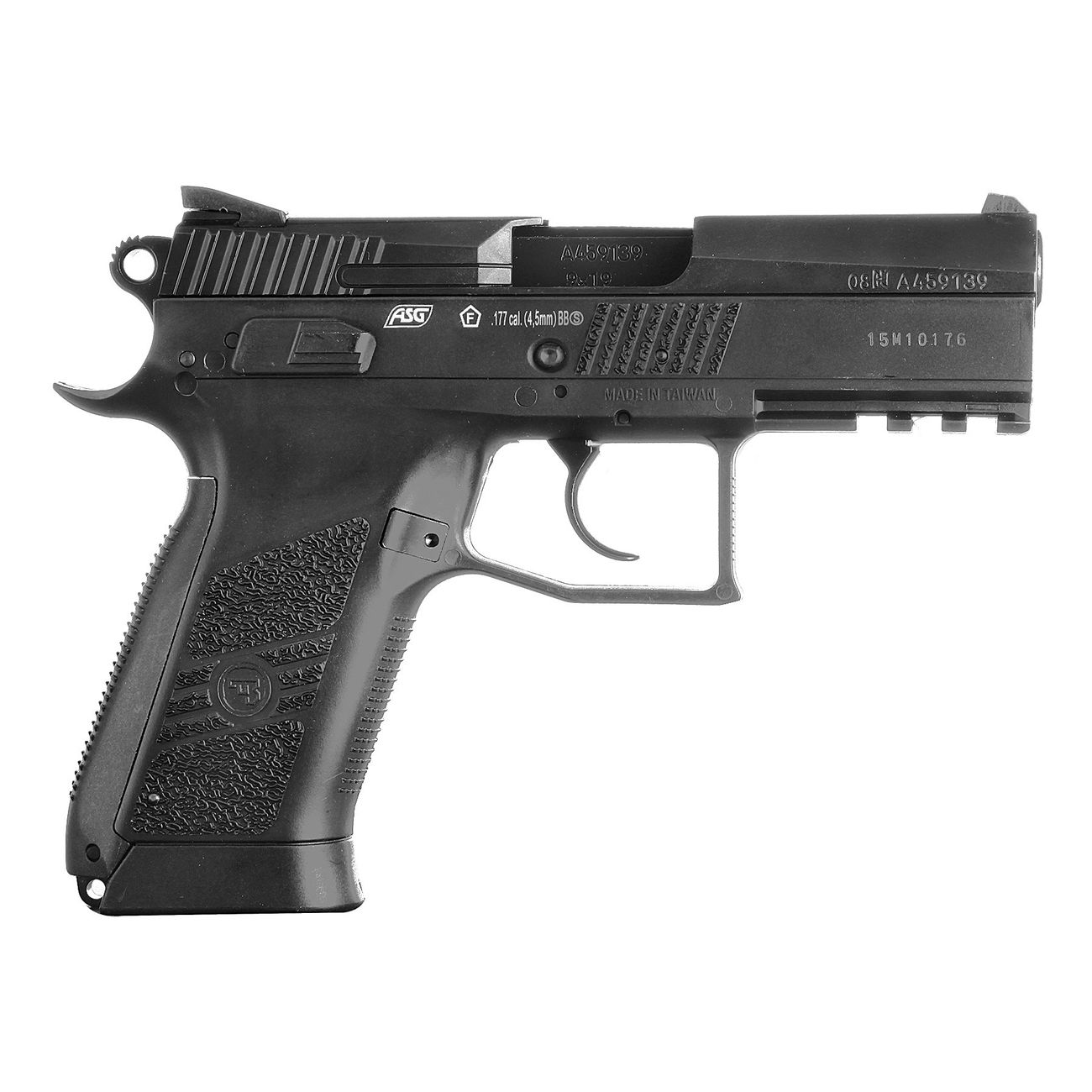 ASG CZ 75 P-07 Duty CO2 Luftpistole Kal. 4,5mm BB schwarz Starterset Bild 1