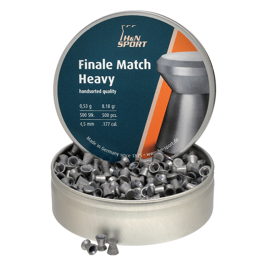 H&N Flachkopf-Diabolos Finale Match Heavy 4,5mm 500 Stck