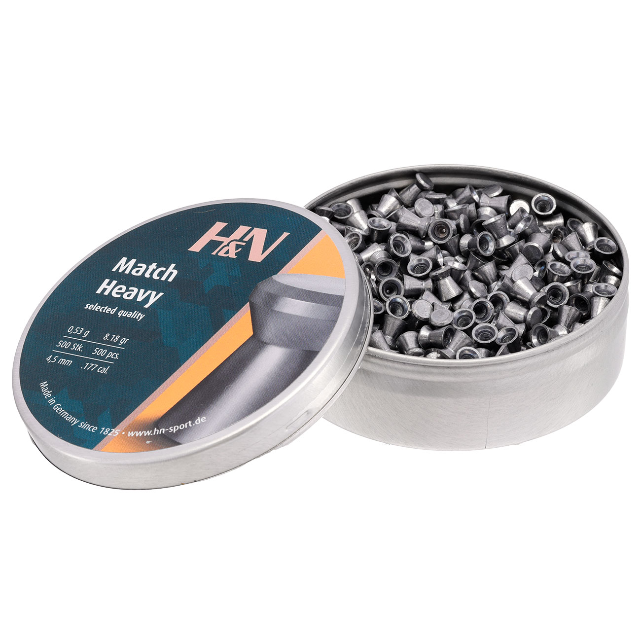 H&N Flachkopf-Diabolos Match Heavy 4,5mm 500 Stck Bild 2