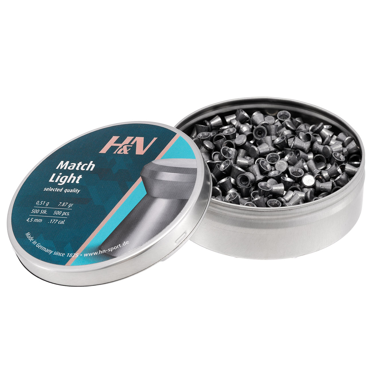 H&N Flachkopf-Diabolos Finale Match Light 4,5mm 500 Stck Bild 2
