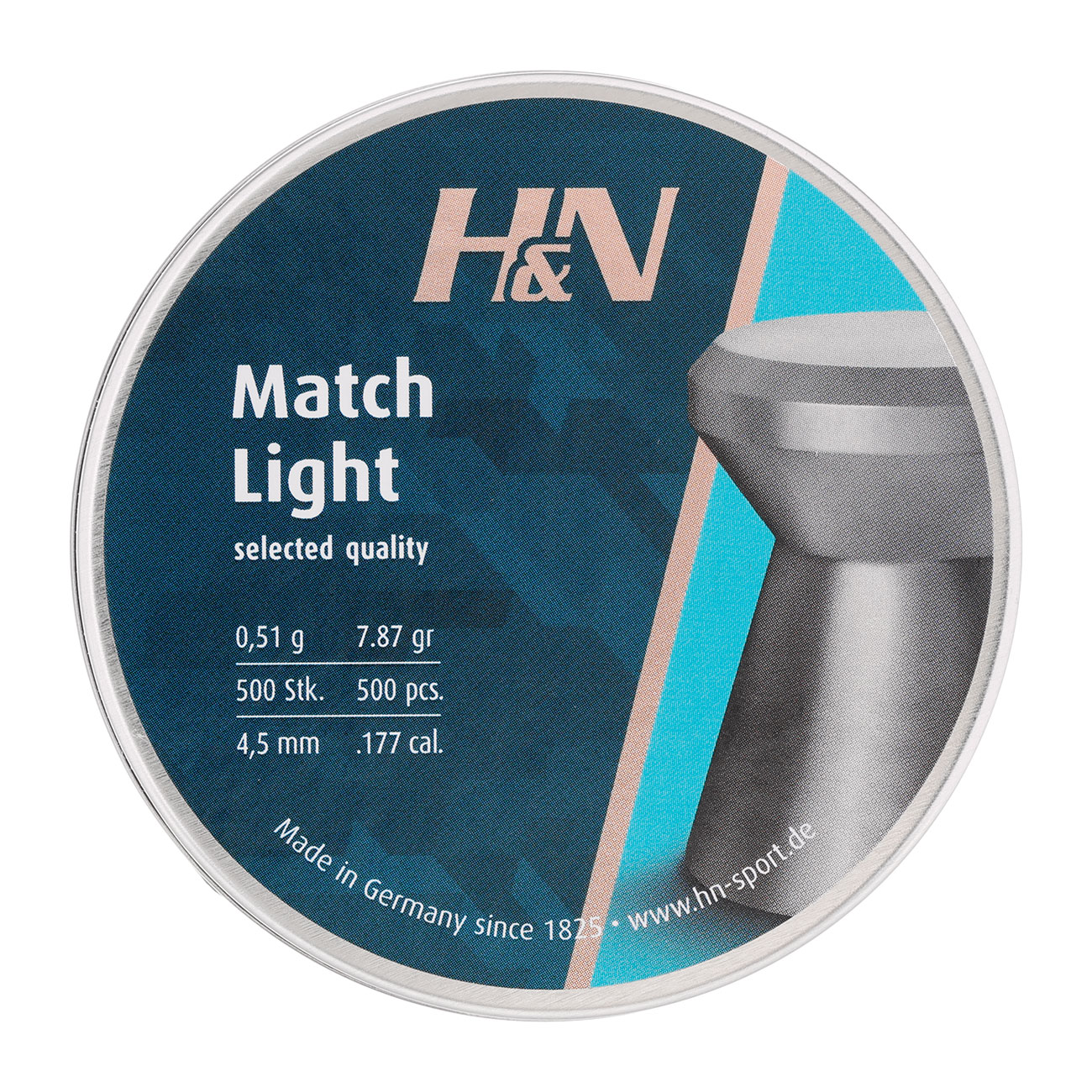 H&N Flachkopf-Diabolos Finale Match Light 4,5mm 500 Stck Bild 3