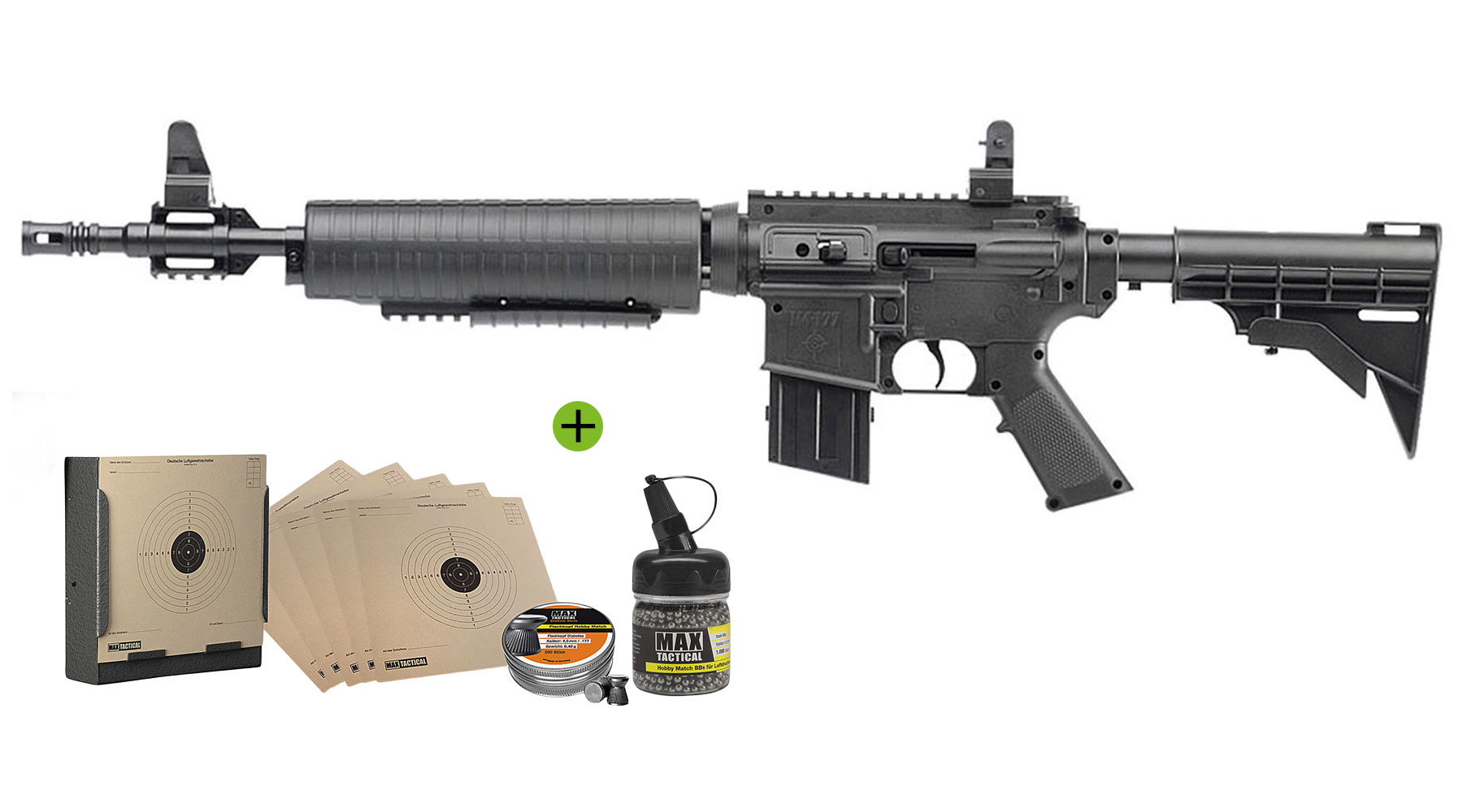 Crosman M4-177 Pump-Luftgewehr 4,5 mm Diabolo / BB Komplettset