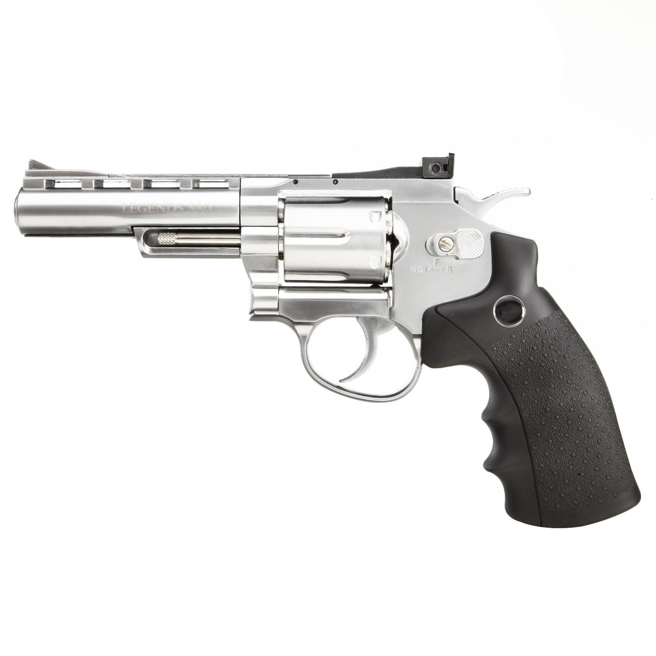 Legends S40 CO2 Revolver 4 Zoll Kal. 4,5mm Diabolo chrom Vollmetall