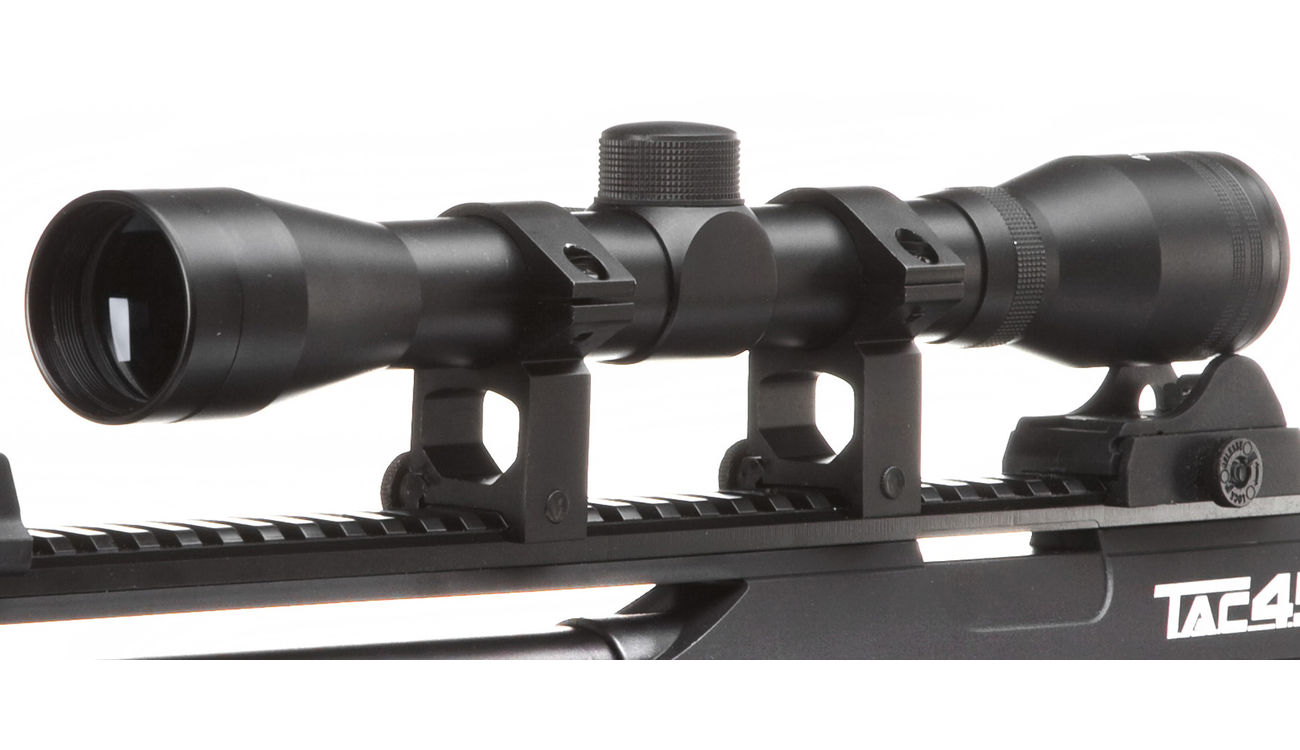 ASG CO2 Luftgewehr TAC 4.5 mit Zweibein und Zielfernrohr Kal. 4,5mm BB schwarz Bild 1