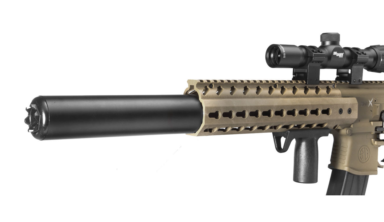 Sig Sauer MCX CO2-Luftgewehr 4,5mm Diabolo dark earth inkl. Sig Sauer 1-4x24WR Zielfernrohr Bild 1