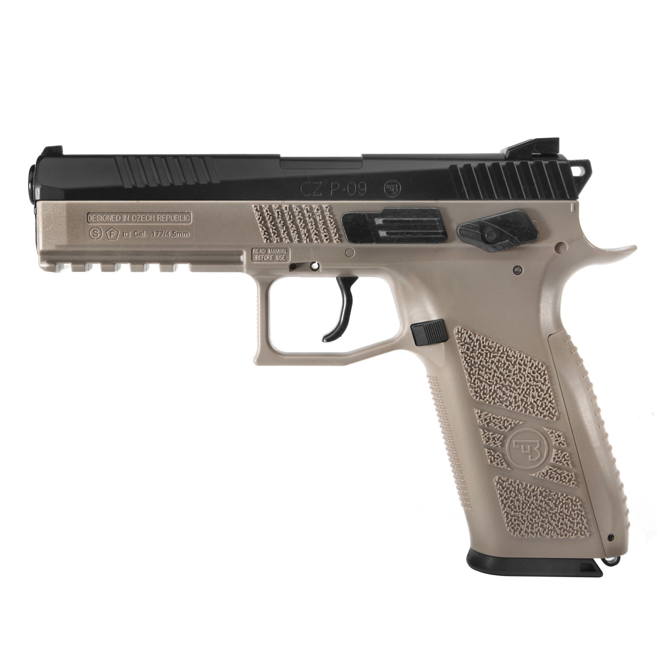 ASG CZ75 P-09 Duty CO2 Luftpistole 4,5mm Diabolo BB bicolor