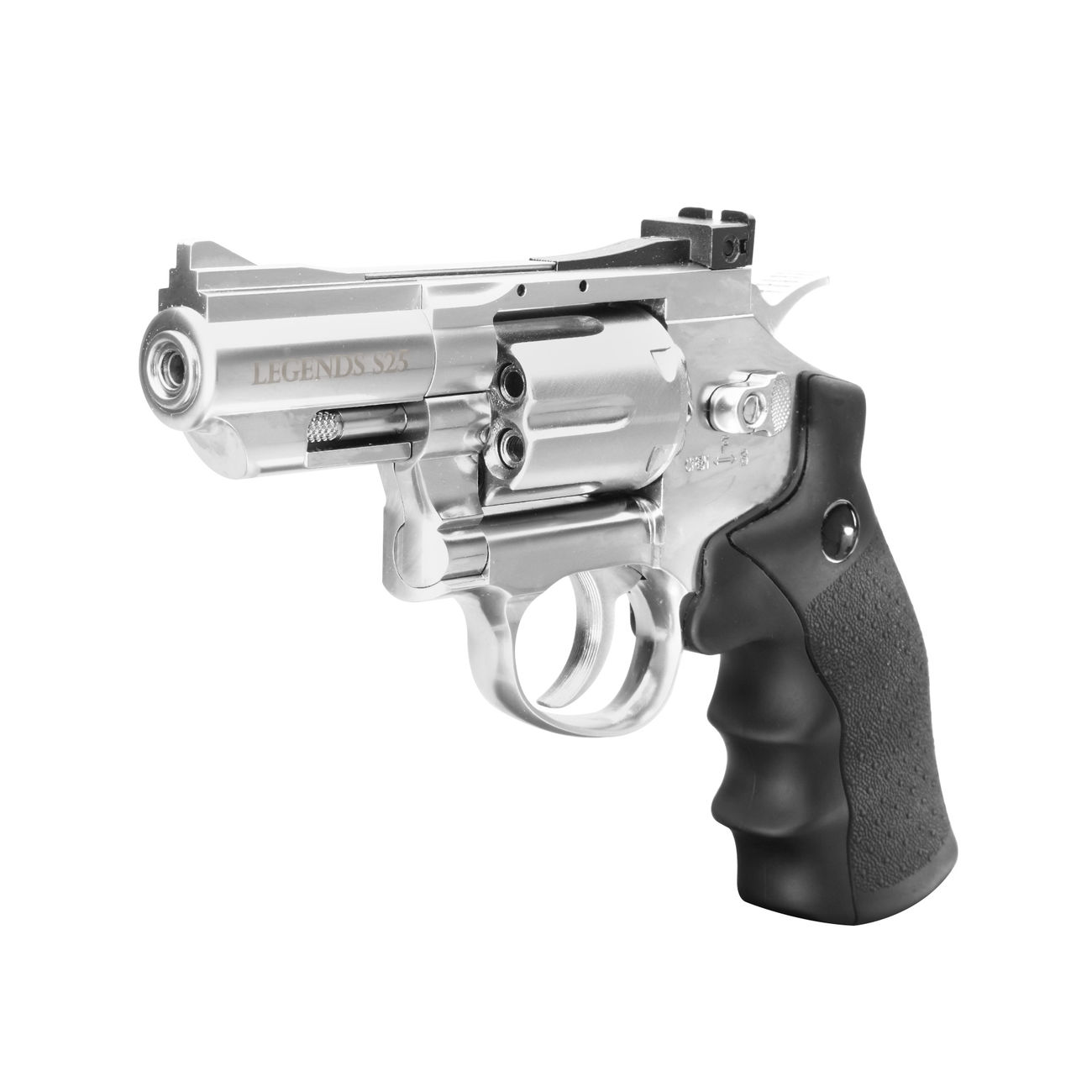 Legends S25 CO2 Revolver 2,5 Zoll Kal. 4,5mm Diabolo chrom Vollmetall Bild 1