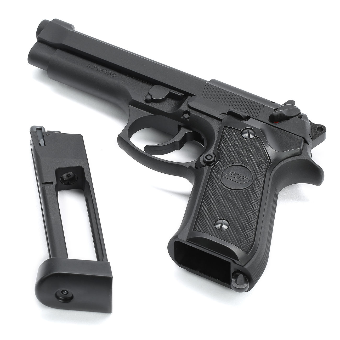 ASG X9 Classic CO2 Luftpistole 4,5mm BB Vollmetall Blowback schwarz Bild 4