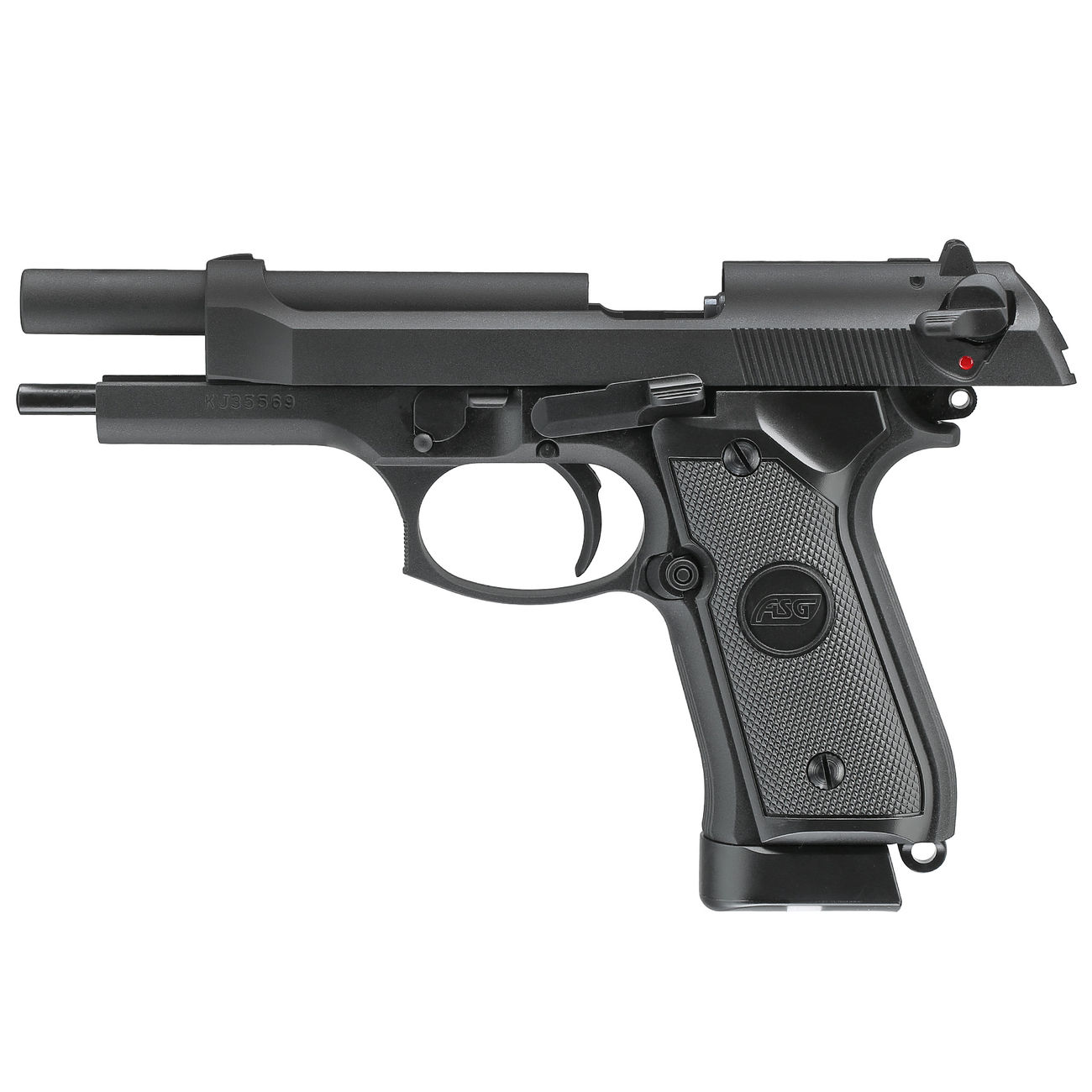ASG X9 Classic CO2 Luftpistole 4,5mm BB Vollmetall Blowback schwarz Bild 5