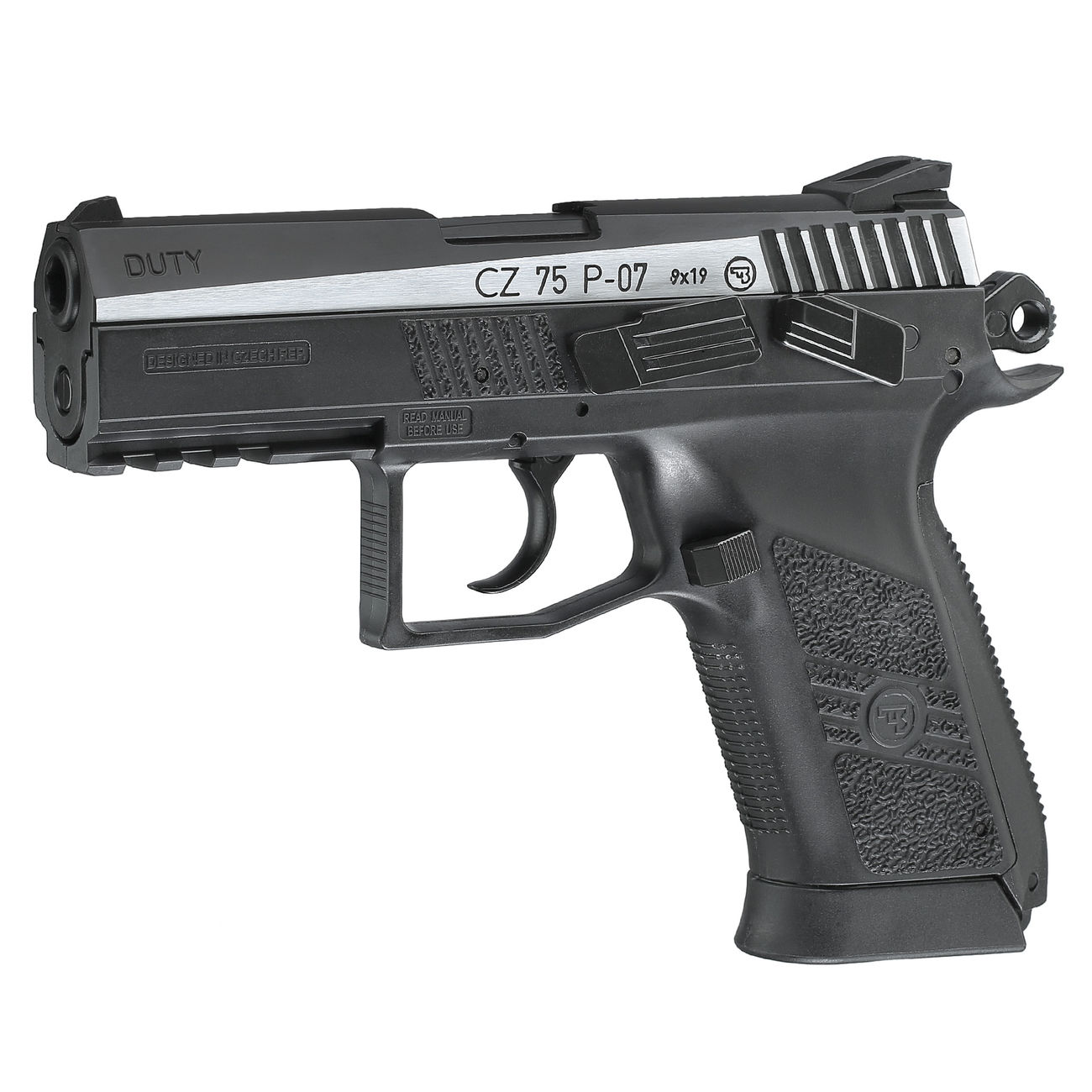 ASG CZ 75 P-07 Duty m. Metallschlitten CO2 Luftpistole 4,5mm BB BlowBack Dual Tone Bild 1