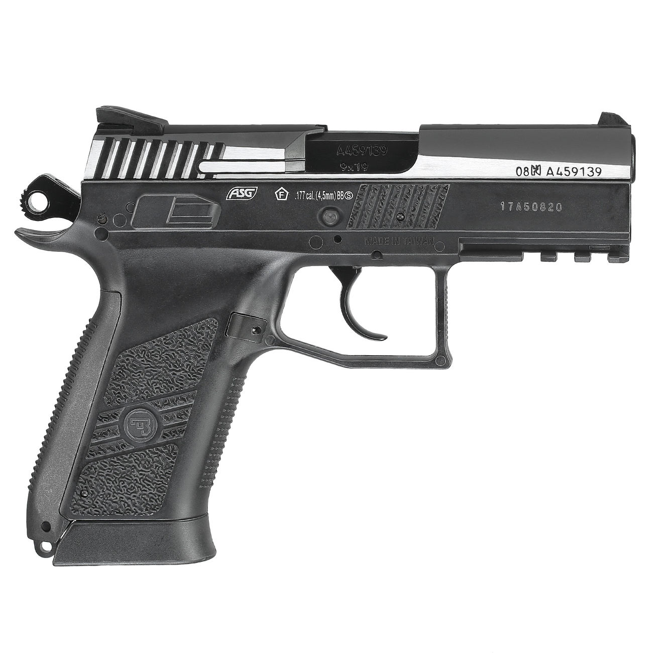 ASG CZ 75 P-07 Duty m. Metallschlitten CO2 Luftpistole 4,5mm BB BlowBack Dual Tone Bild 3