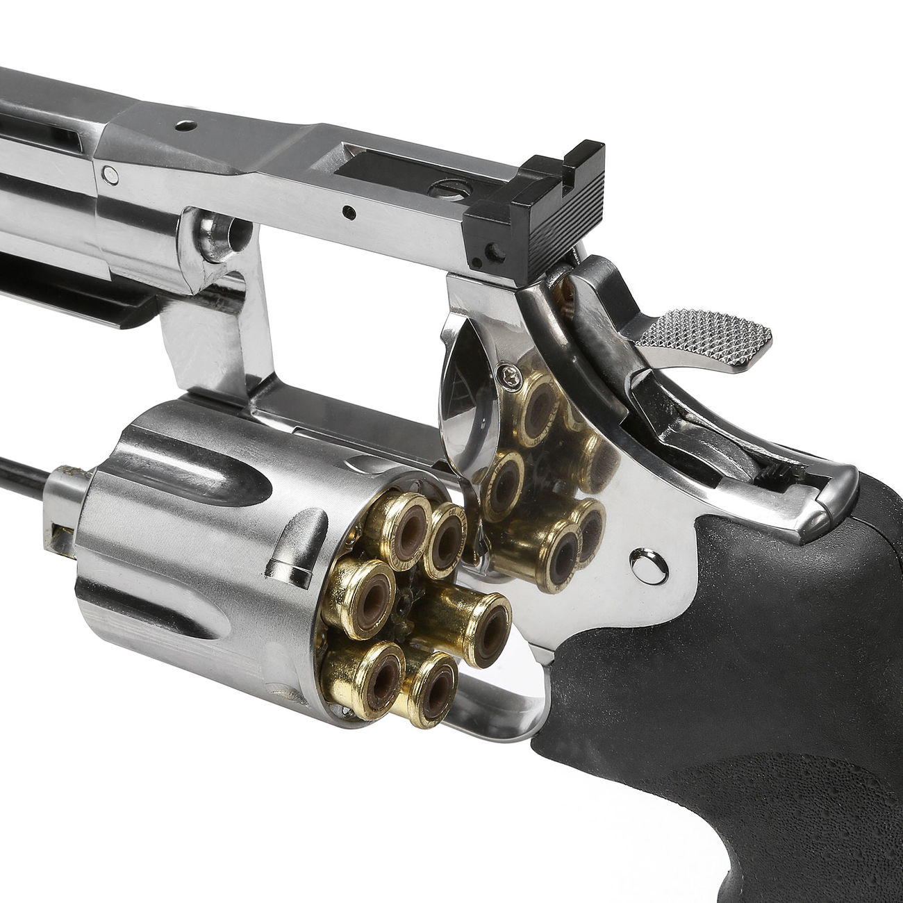 ASG Dan Wesson 715 4 Zoll Vollmetall CO2 Revolver Kal. 4,5mm Diabolo silber Bild 3