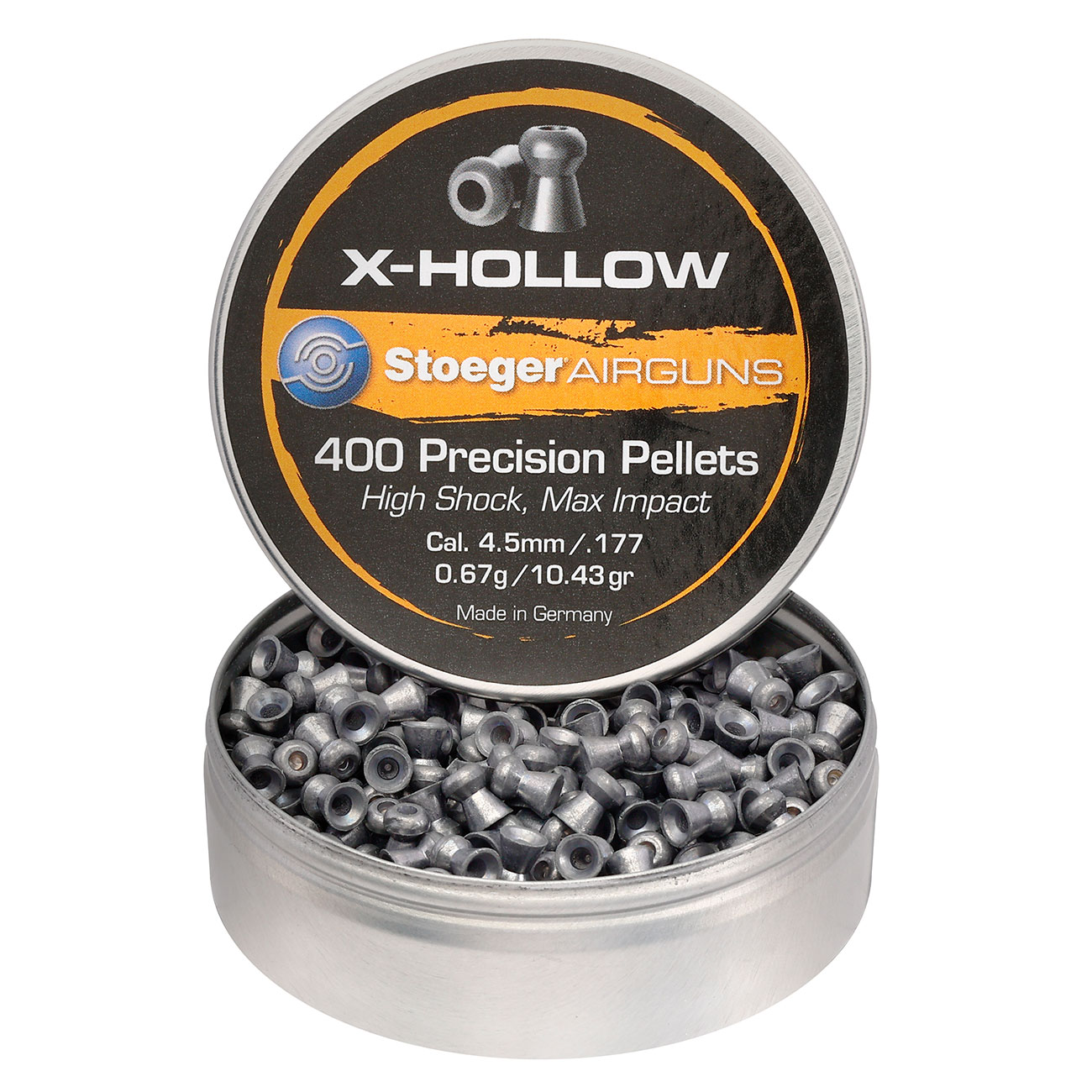 Stoeger X-Hollow 4,5 mm Diabolo glatter Schaft 400 Stck