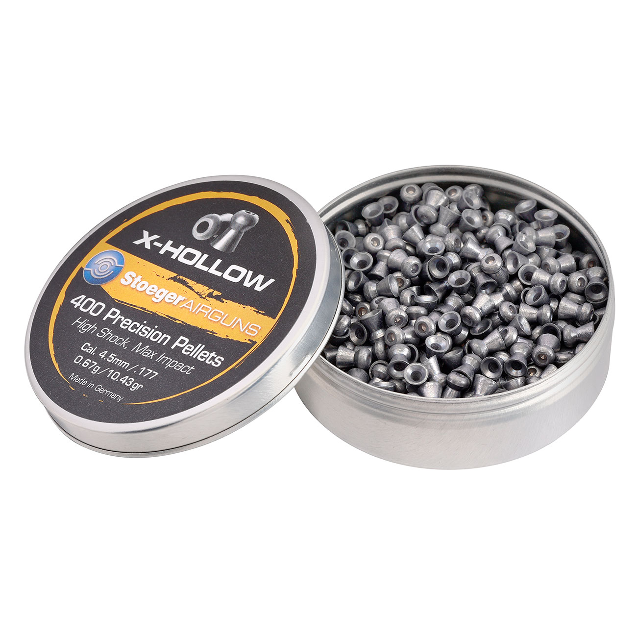 Stoeger X-Hollow 4,5 mm Diabolo glatter Schaft 400 Stck Bild 2