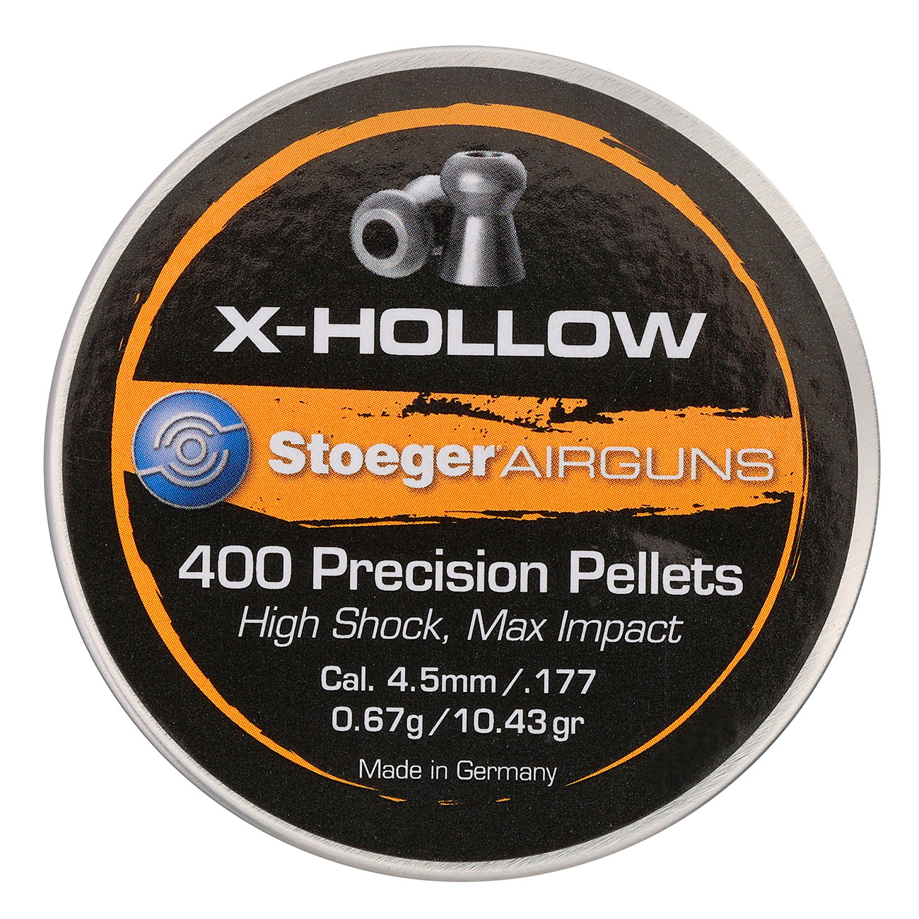 Stoeger X-Hollow 4,5 mm Diabolo glatter Schaft 400 Stck Bild 3