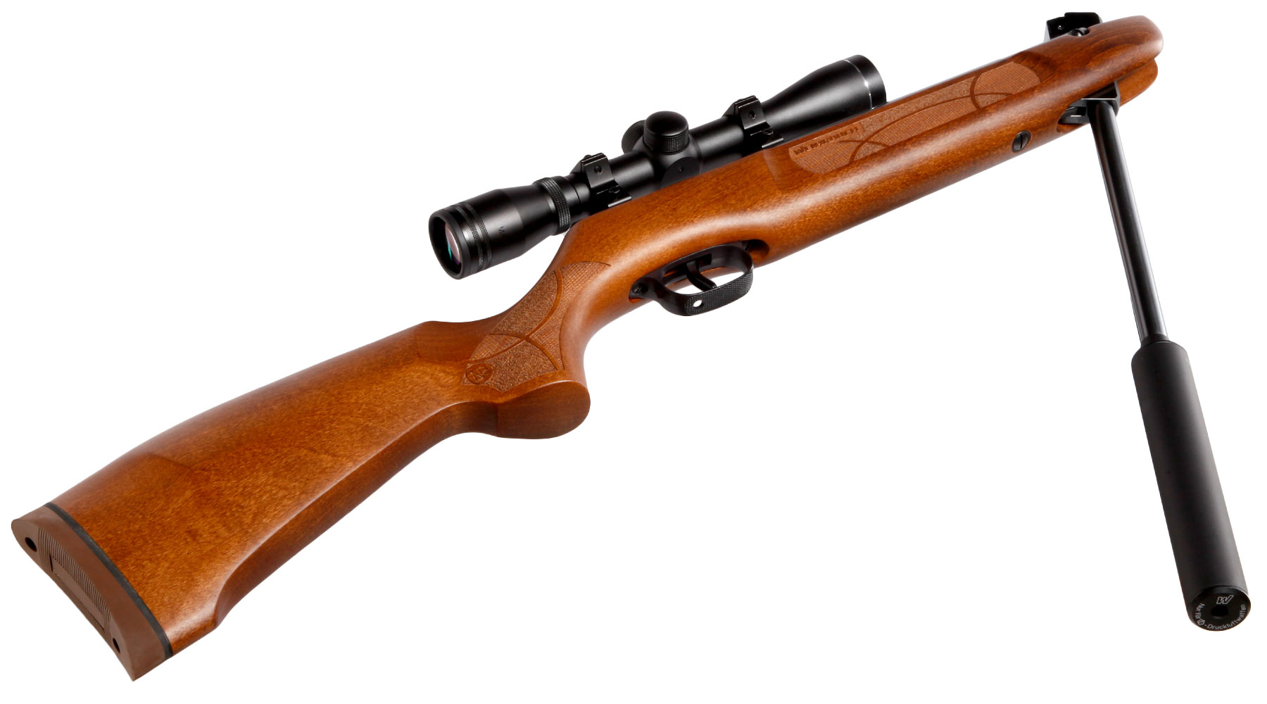 Weihrauch HW 50 MII Luftgewehr Kal. 4,5mm mit Schalldmpfer und Zielfernrohr Bild 11