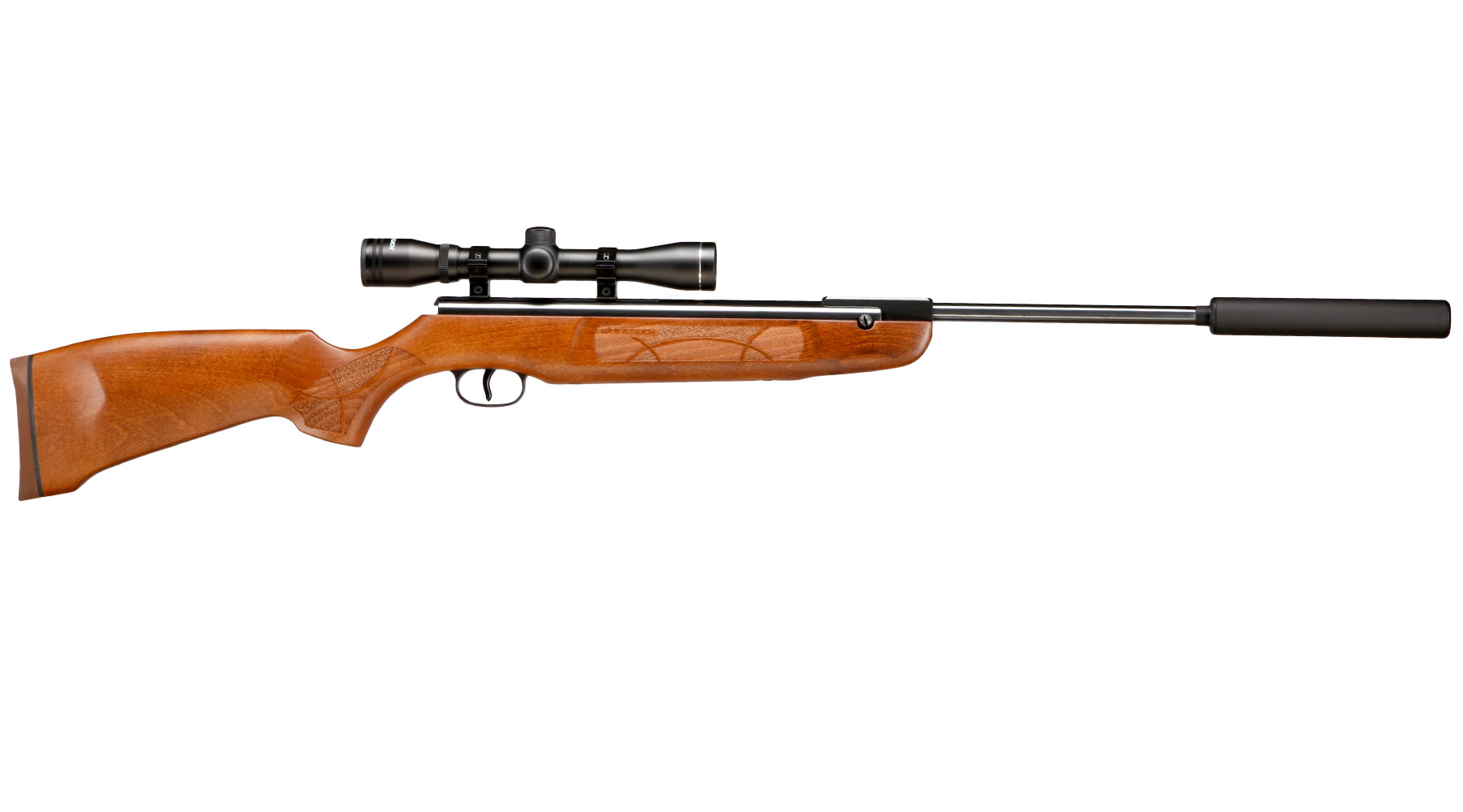 Weihrauch HW 50 MII Luftgewehr Kal. 4,5mm mit Schalldmpfer und Zielfernrohr Bild 4