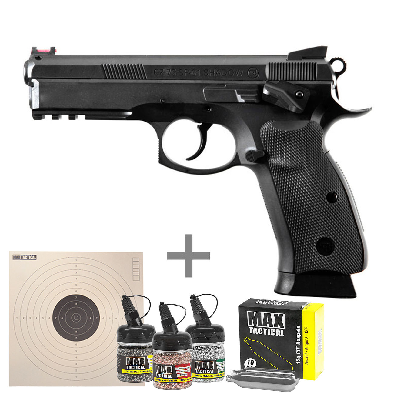 Asg Cz 75 Sp 01 Shadow Co2 Nbb 4 5mm Bb Schwarz Inkl Co2 Kapseln Stahlrundkugeln U Zielscheiben Kotte Zeller