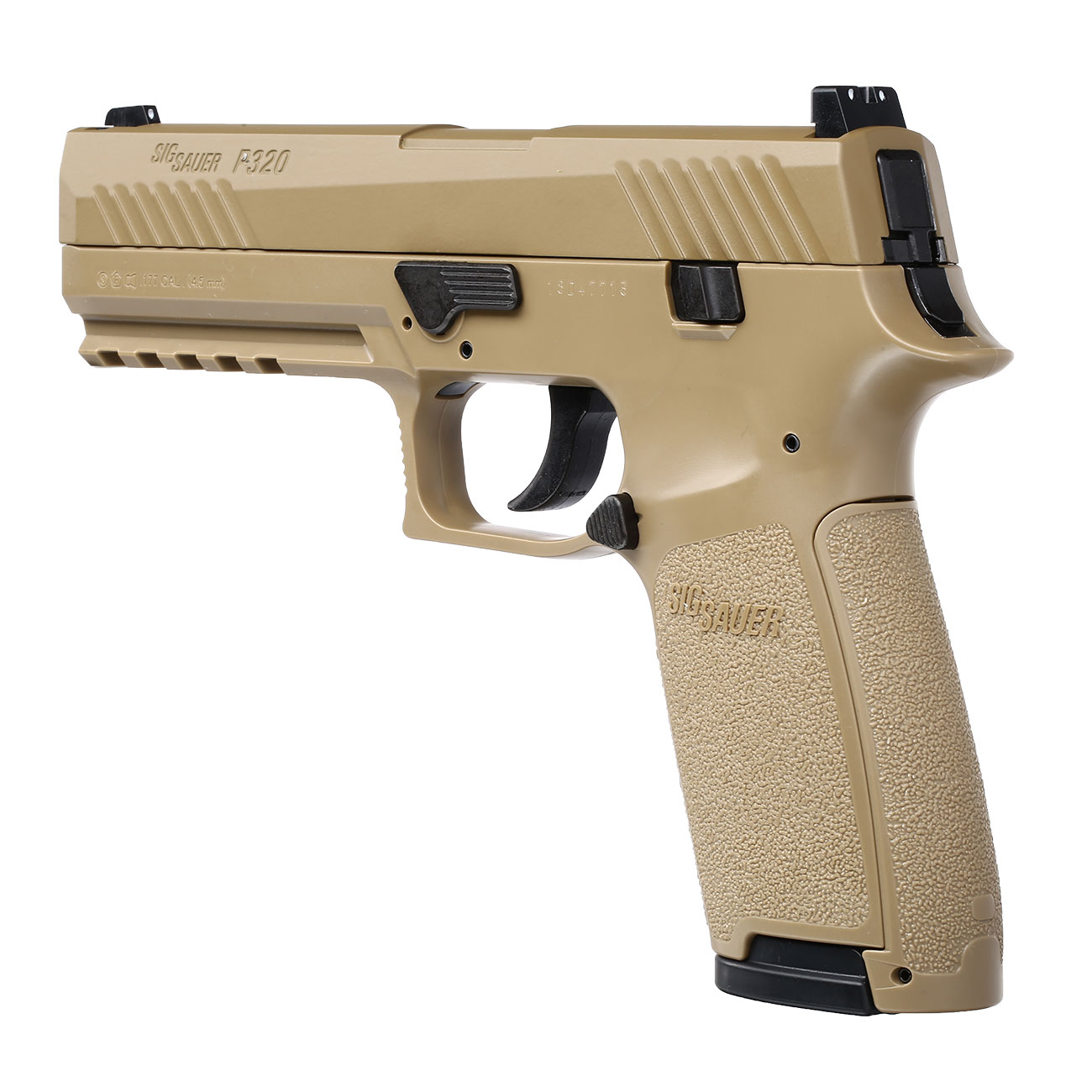 Sig Sauer P320 CO2 Luftpistole Kal. 4,5 mm Diabolo/BB Blowback coyote tan Bild 2