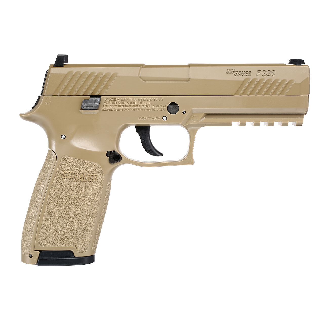 Sig Sauer P320 CO2 Luftpistole Kal. 4,5 mm Diabolo/BB Blowback coyote tan Bild 3