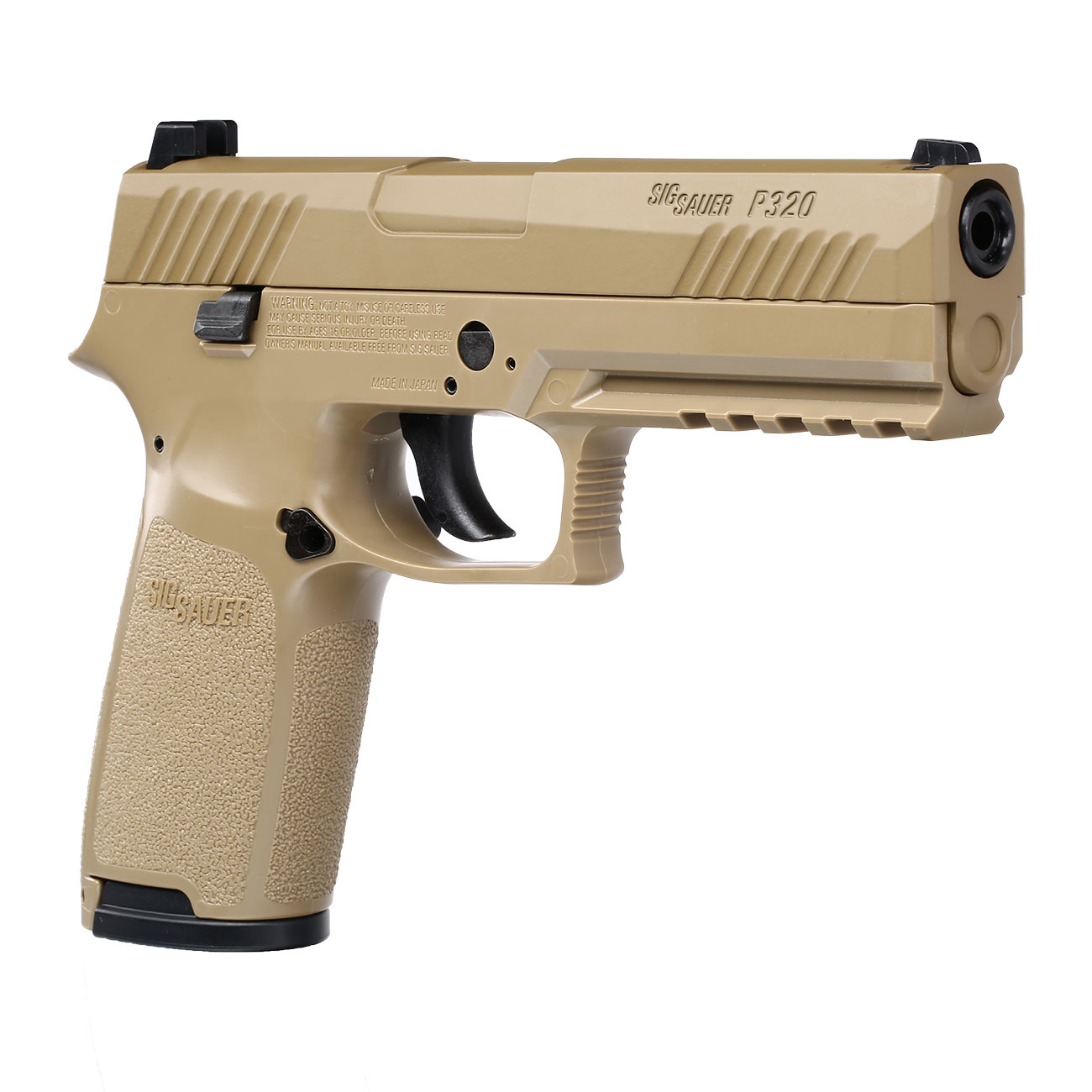 Sig Sauer P320 CO2 Luftpistole Kal. 4,5 mm Diabolo/BB Blowback coyote tan Bild 7