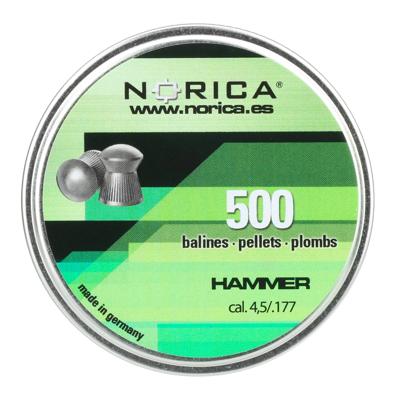 Norica Rundkopf Diabolos Hammer 4,5 mm, 500 Stück Bild 1