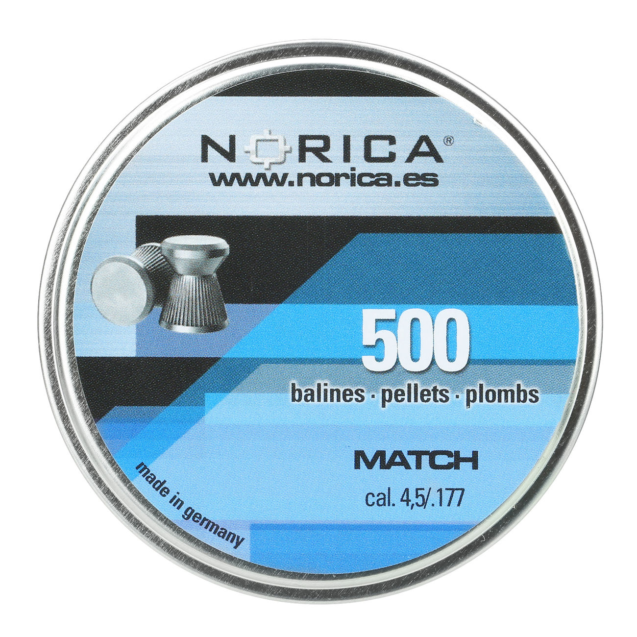 Norica Flachkopf Diabolos Match 4,5 mm, 500 Stück Bild 3