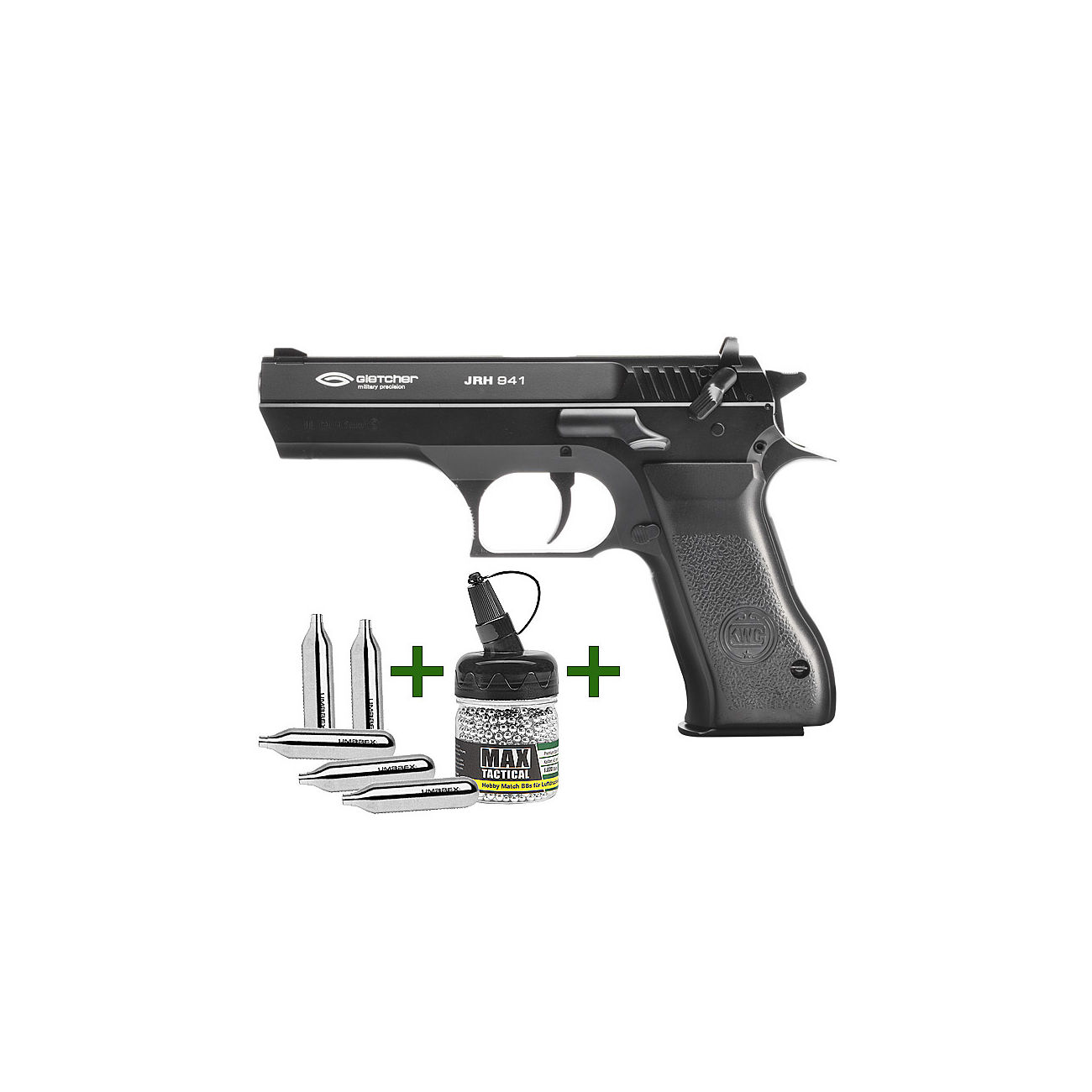 gletcher jrh 941 co2 luftpistole 4 5mm stahl bb metallschlitten inkl