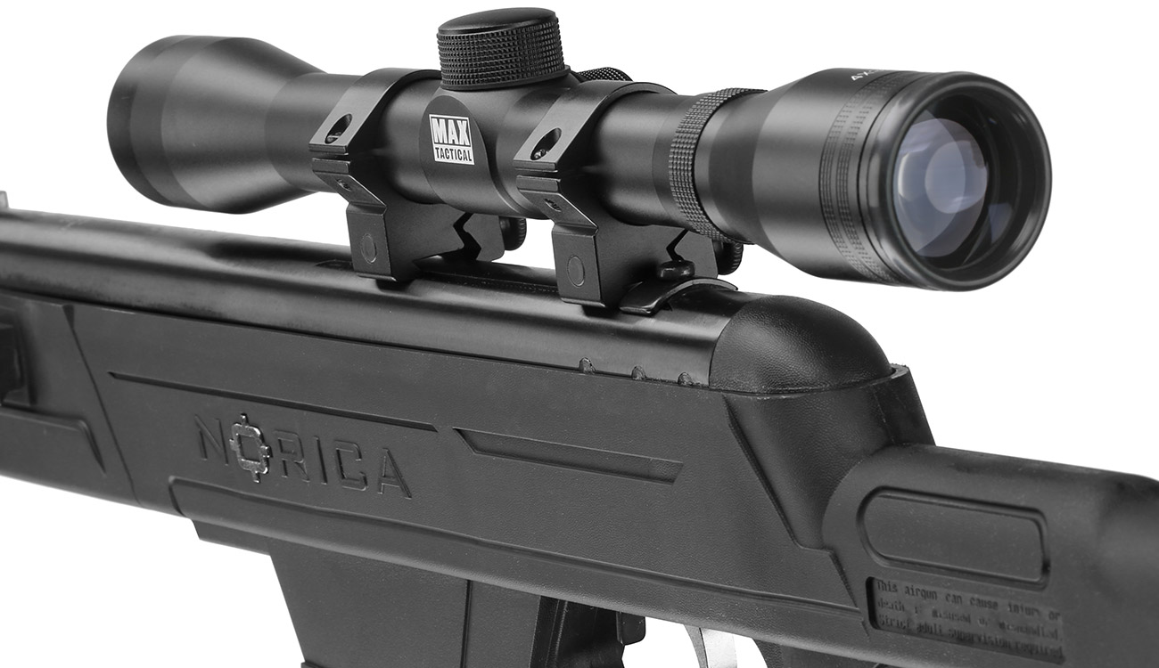   Norica Dead Eye Knicklauf Luftgewehr Kal. 4,5 mm Diabolo schwarz inkl. Zielfernrohr 4x32 Bild 1