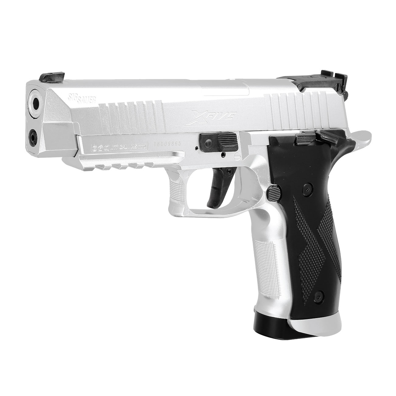 Sig Sauer X Five Co2 Luftpistole Kal 4 5 Mm Diabolo Stainless Steel Vollmetall Blowback Kotte Zeller
