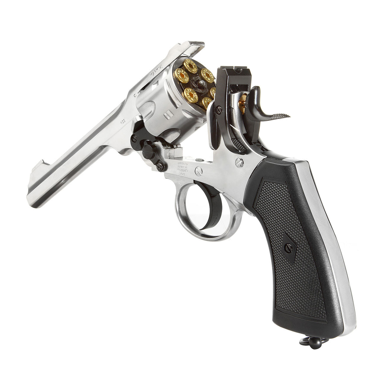 Webley MK VI CO2-Revolver Kal. 4,5mm BB Chrom Exhibition Finish Bild 4