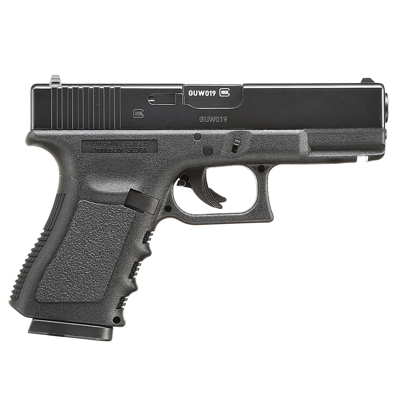Glock 19 CO2 Luftpistole Kal. 4,5 mm BB schwarz Metallschlitten Bild 3