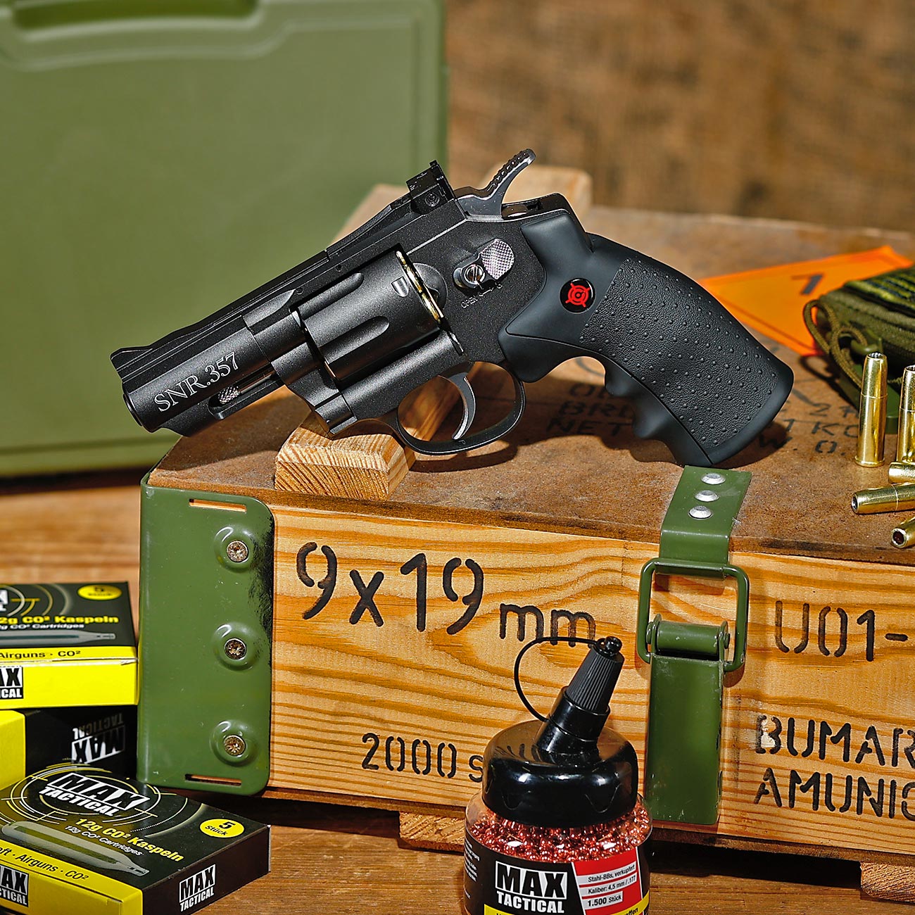 Crosman SNR 357 CO2 Revolver Kal. 4,5 mm BB / Diabolo anthrazit Bild 1