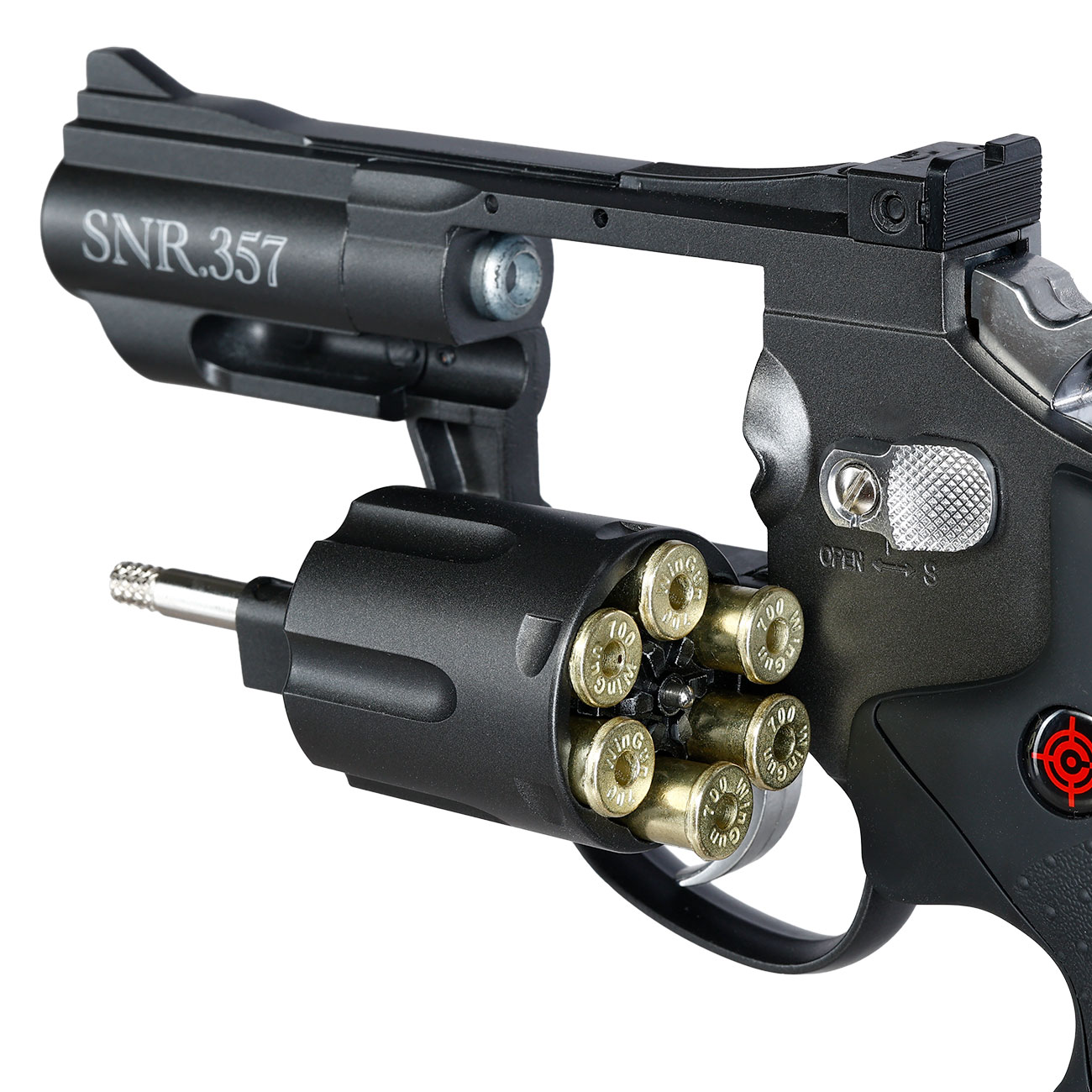 Crosman SNR 357 CO2 Revolver Kal. 4,5 mm BB / Diabolo anthrazit Bild 11