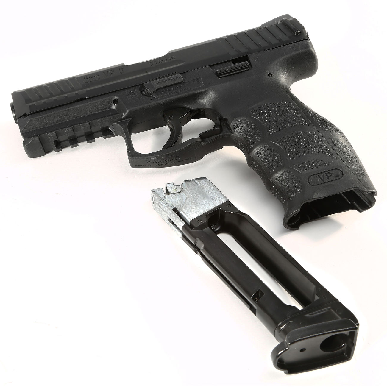 Heckler & Koch VP9 CO2 Luftpistole 4,5mm BB Metallschlitten schwarz Bild 4