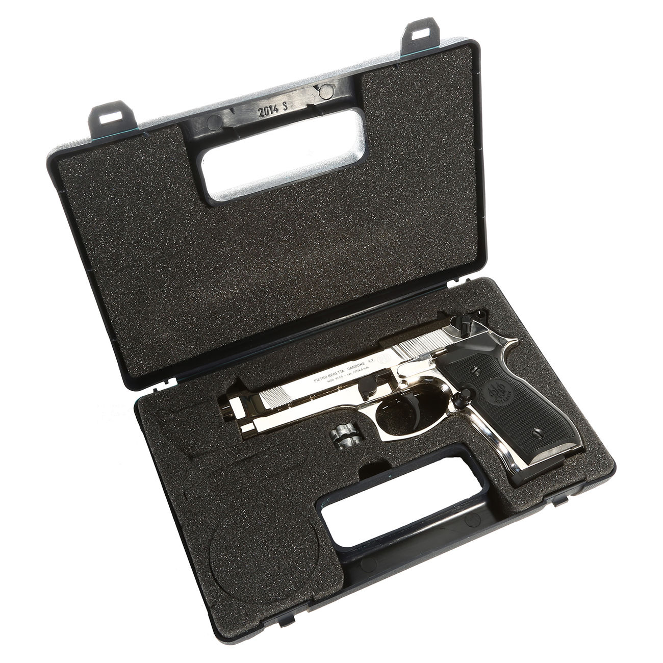 Beretta M92 FS CO2 Pistole 4,5mm (.177) Diabolo Polished Chrome Bild 5