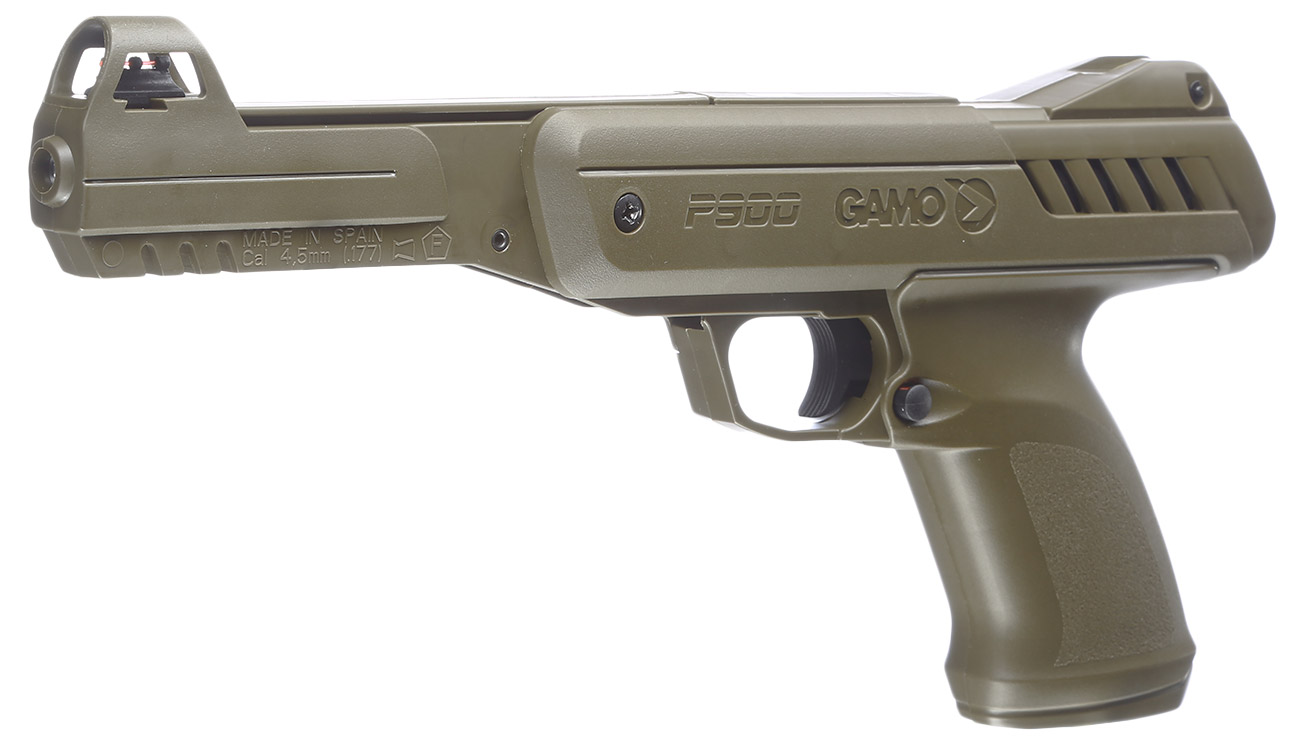 Gamo P-900 Knicklauf-Luftpistole 4,5 mm Diabolo Jungle-Edition inkl. Pistolentasche, Diabolos Bild 1