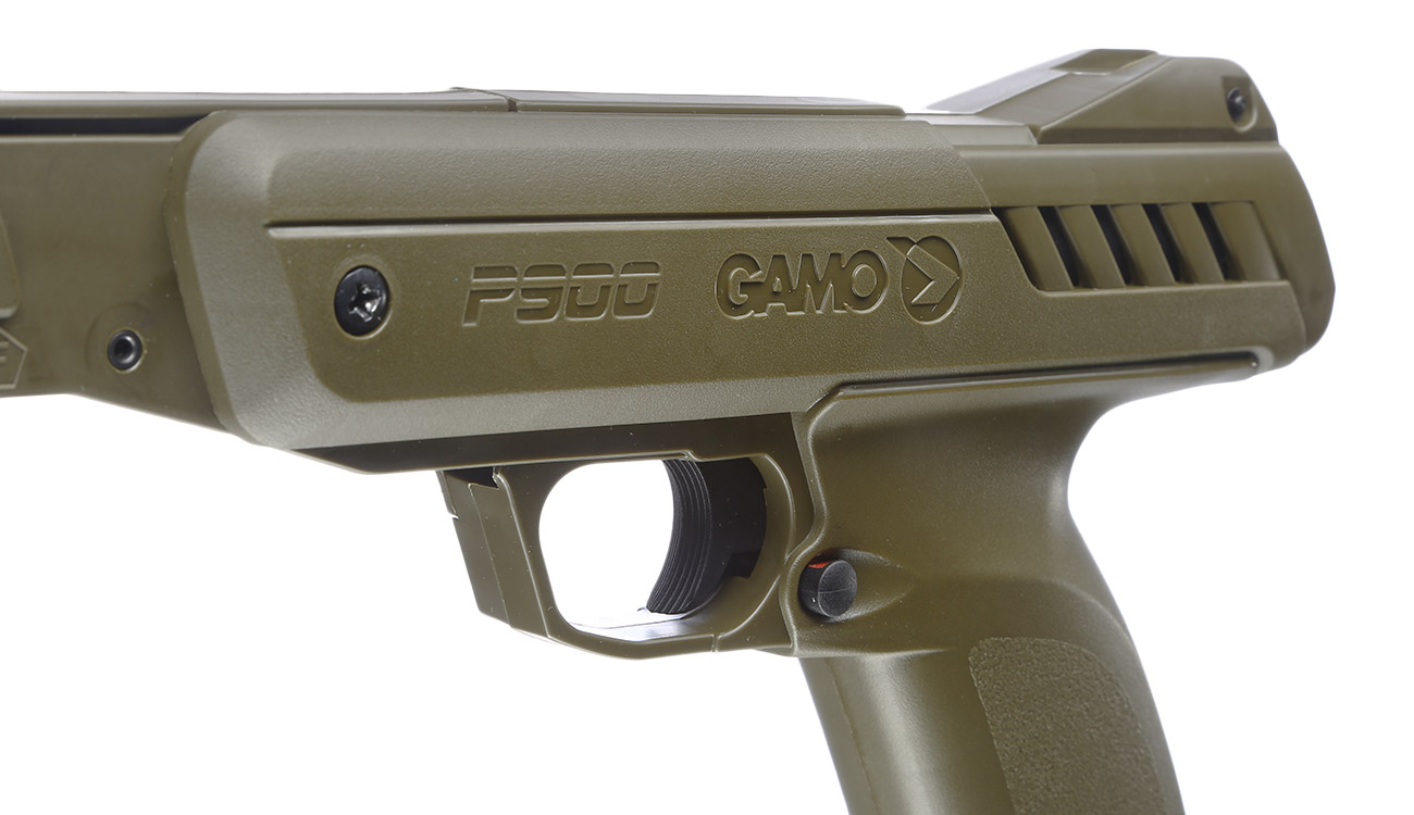 Gamo P-900 Knicklauf-Luftpistole 4,5 mm Diabolo Jungle-Edition inkl. Pistolentasche, Diabolos Bild 1