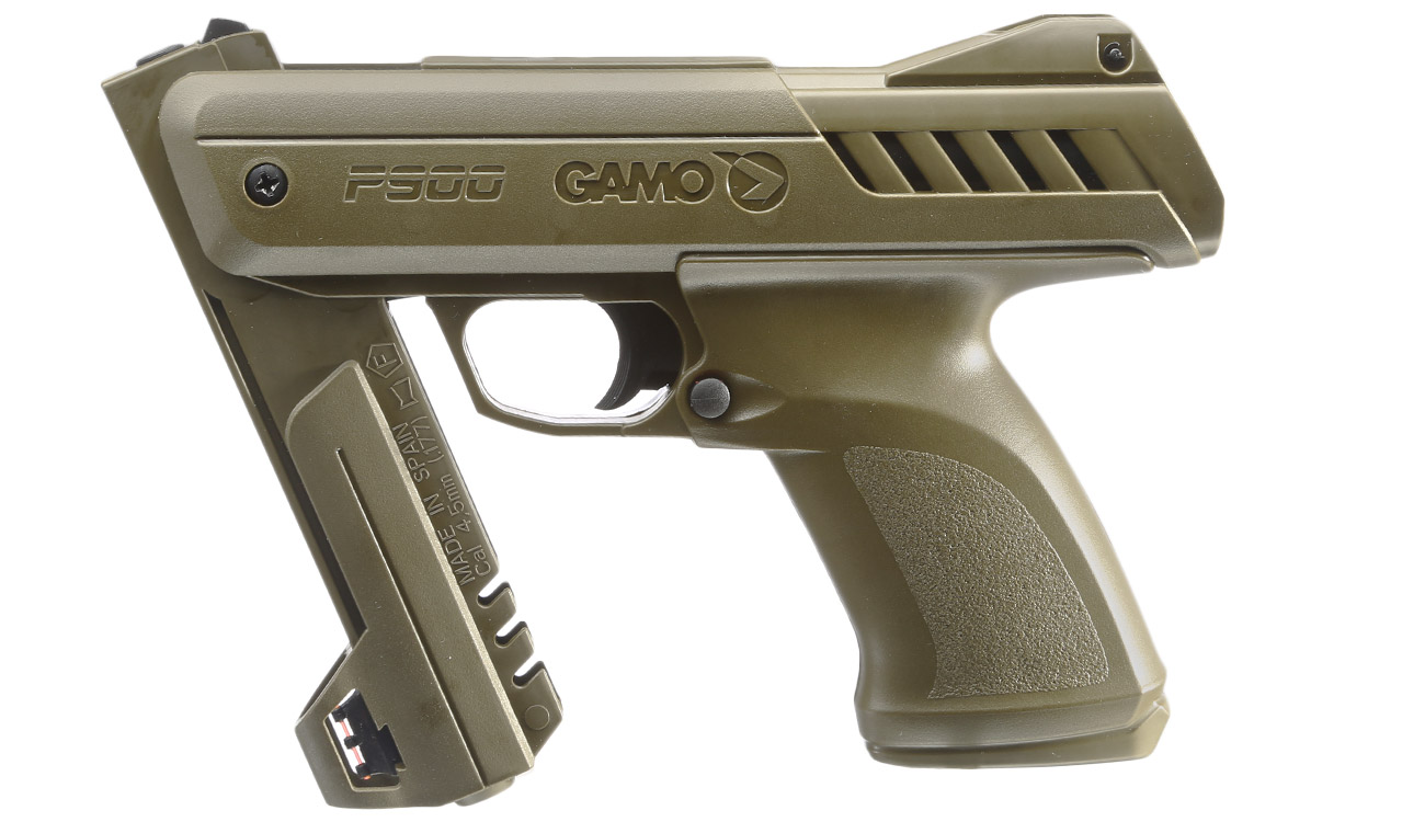 Gamo P-900 Knicklauf-Luftpistole 4,5 mm Diabolo Jungle-Edition inkl. Pistolentasche, Diabolos Bild 3