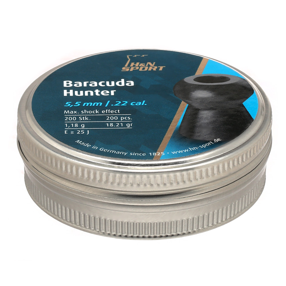 H&N Baracuda Hunter 5.5 Mm (200 Stuks) – Luchtdrukpistool Kogels – Nauwkeurig En Betrouwbaar Voor De Jacht En Schietsport