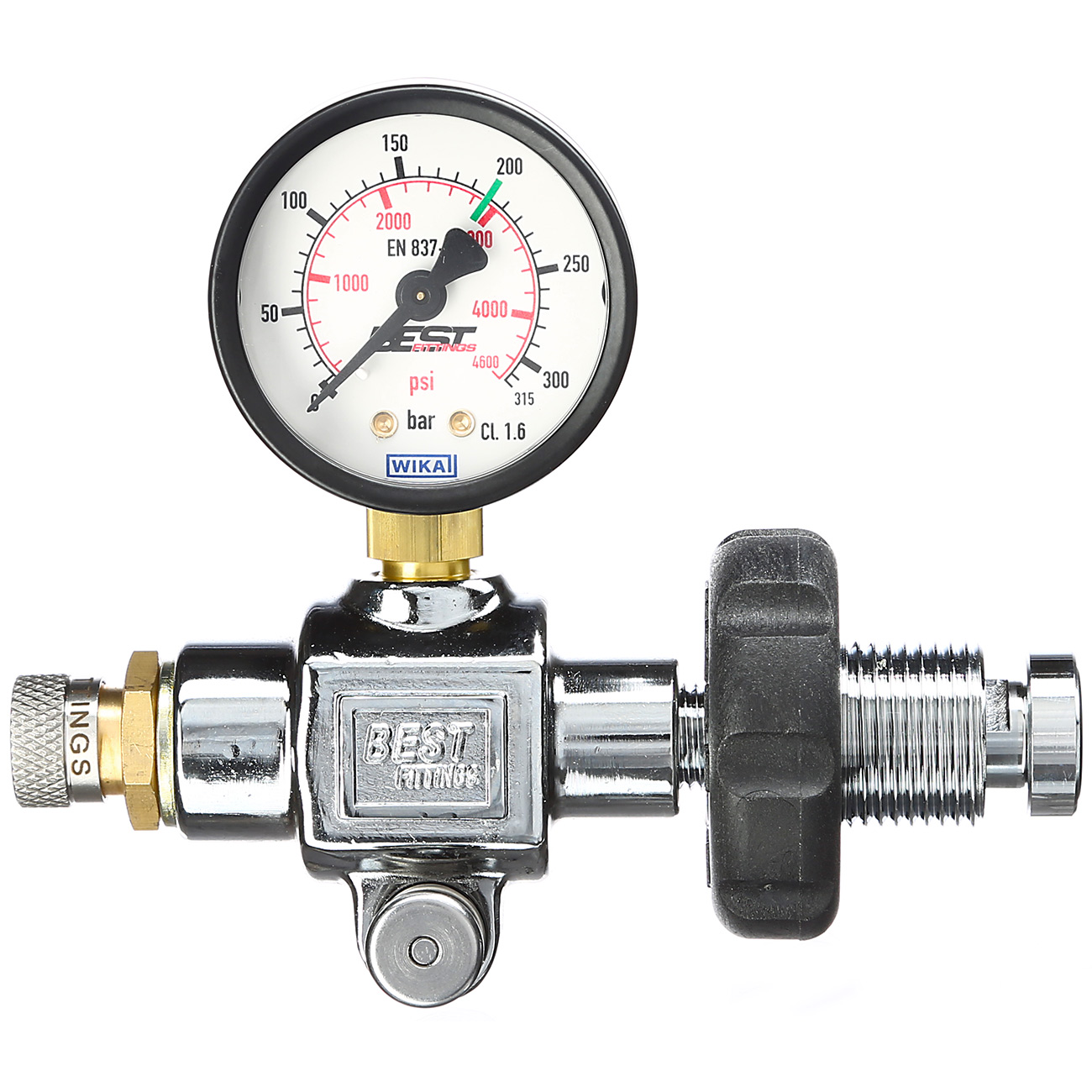 First Strike Pressluft Manometer mit Schnellflladapter Bild 1